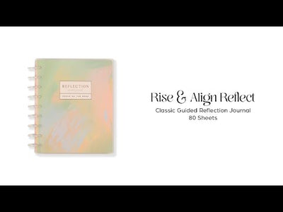 Rise & Align Reflect - Classic Guided Reflection Journal - 80 Sheets