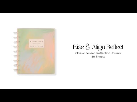 Rise & Align Reflect - Classic Guided Reflection Journal - 80 Sheets