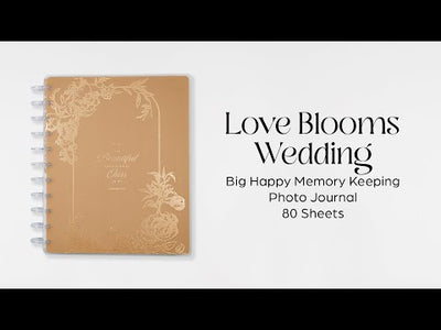 Love Blooms Wedding - Big Happy Memory Keeping Photo Journal - 80 Sheets