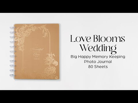 Love Blooms Wedding - Big Happy Memory Keeping Photo Journal - 80 Sheets