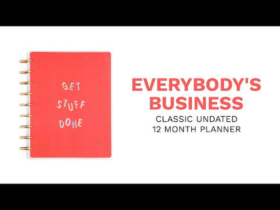 Undated Everybody's Business bbalteschule - Classic Productivity Layout - 12 Months