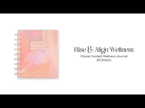 Rise & Align Wellness - Classic Guided Wellness Journal - 80 Sheets