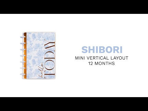 2024 Shibori Happy Planner - Mini Vertical Layout - 12 Months