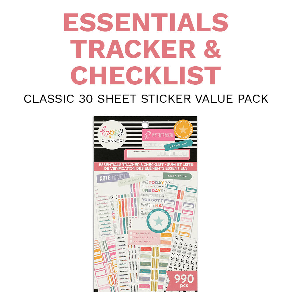 Happy Planner Sticker Value Pack 30/Sheets-Essential Dates and Numbers