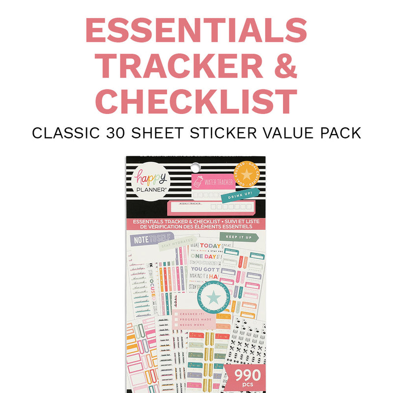 Happy Planner Stickers 9 18 x 4 1316 Everyday Reminders Pack Of 5
