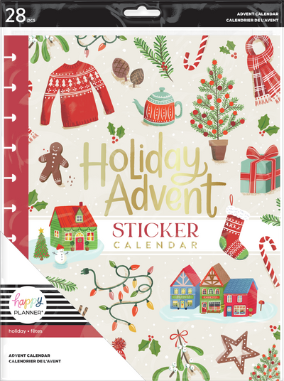 Happy Holidays Sticker Advent Calendar - Big