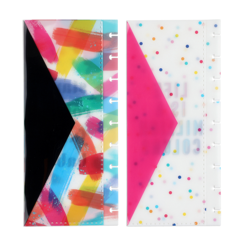 Rainbow Classic Snap In Planner Envelopes
