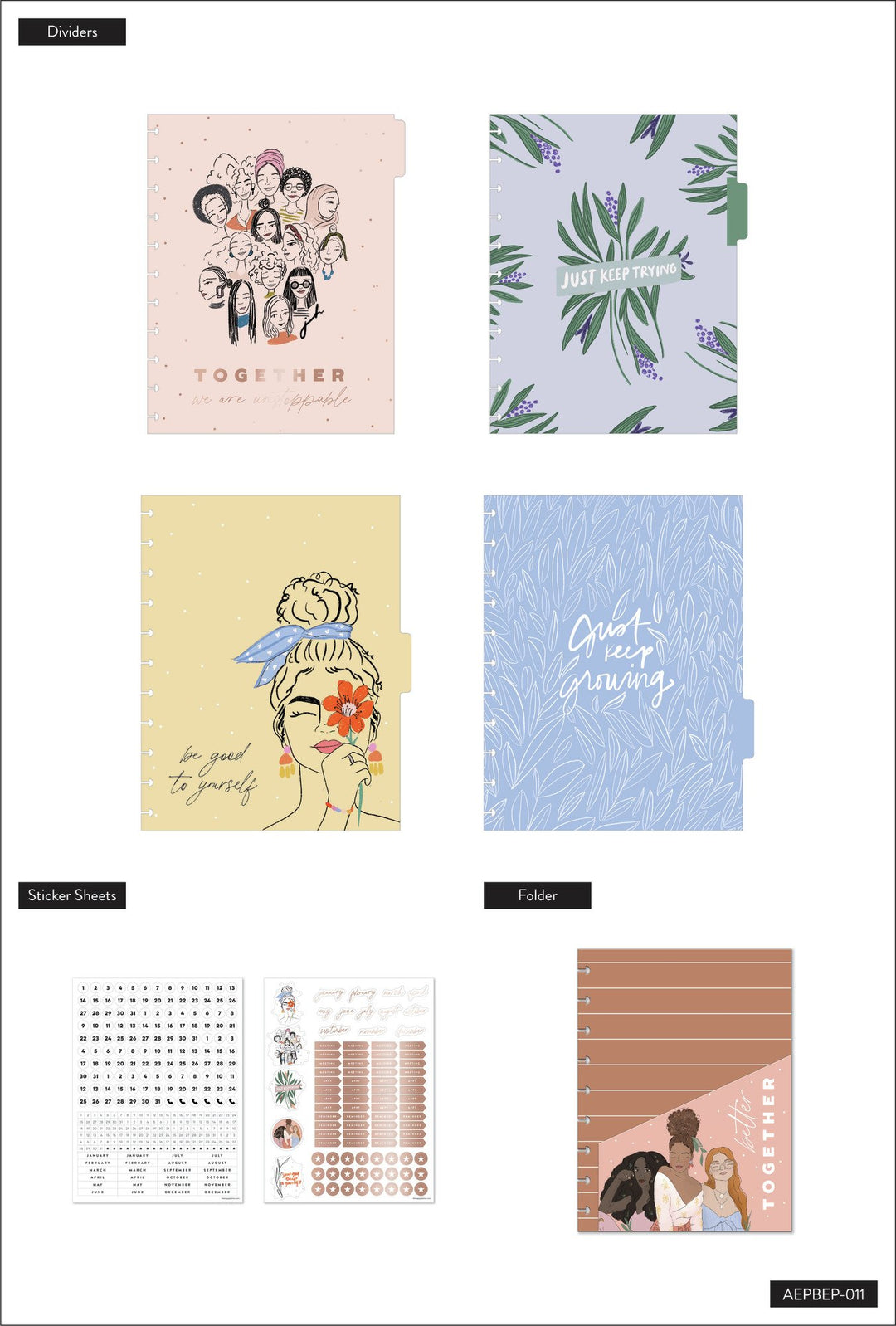 The Happy Planner x Spoonful of Faith Big Planner Extension Pack