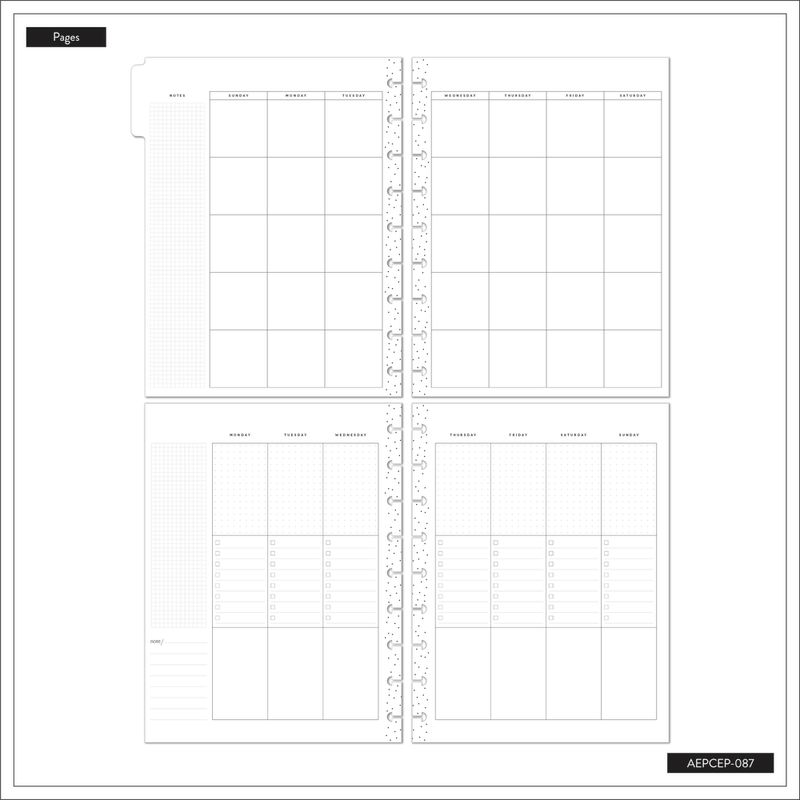 Miss Maker - Classic Checklist Extension Pack - 4 Months