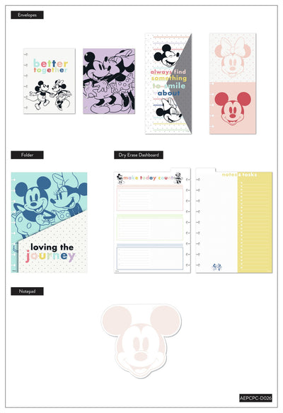 Disney© Mickey Mouse & Minnie Mouse Joy Colorblock Classic Planner Companion