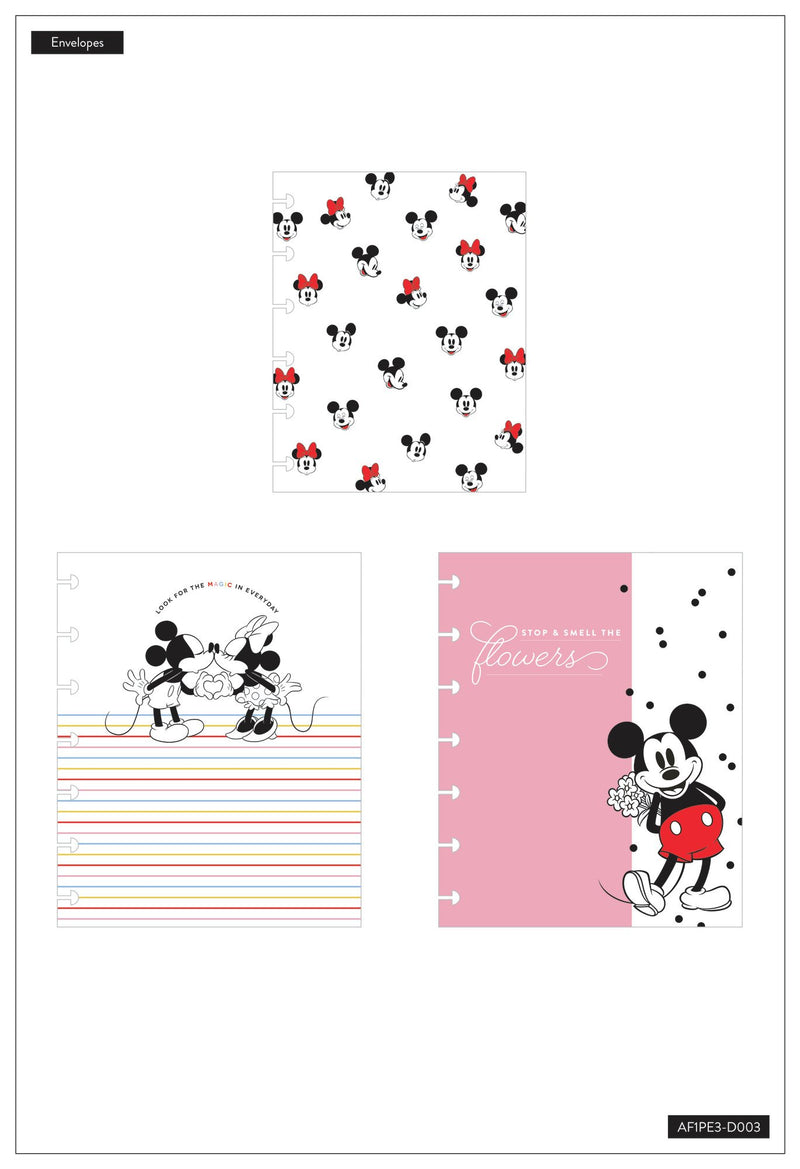 Mickey and Minnie Snap In Envelopes - Everyday Magic