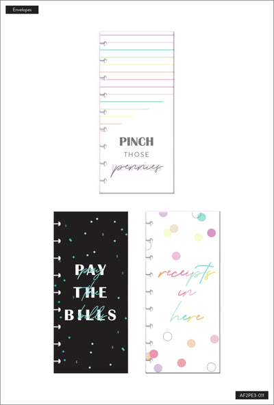 Bright Budget Snap-In Envelopes - 3 Pack