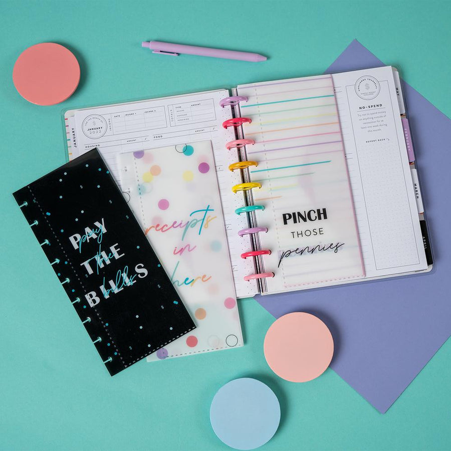 Bright Budget Snap In Envelopes - 3 Pack