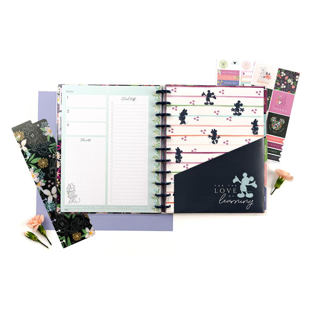 Clear Floral Ruler Snap-In AFB Planner Bookmark