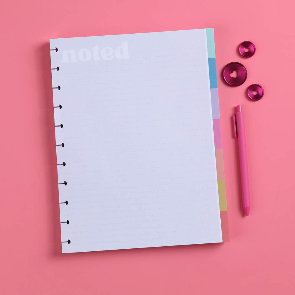 Block Notes Large Happy Brights - Block Notepad - Big - 100 Sheets – Happy Planner