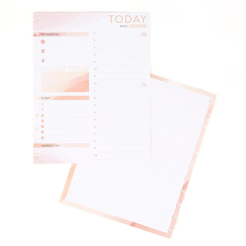 Daily Schedule and Gratitude Big Faith Filler Paper
