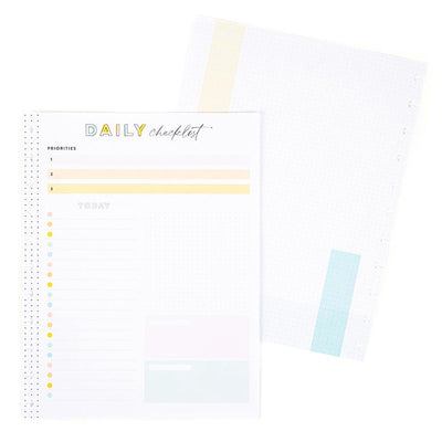 Daily Checklist and Priorities Big Filler Paper