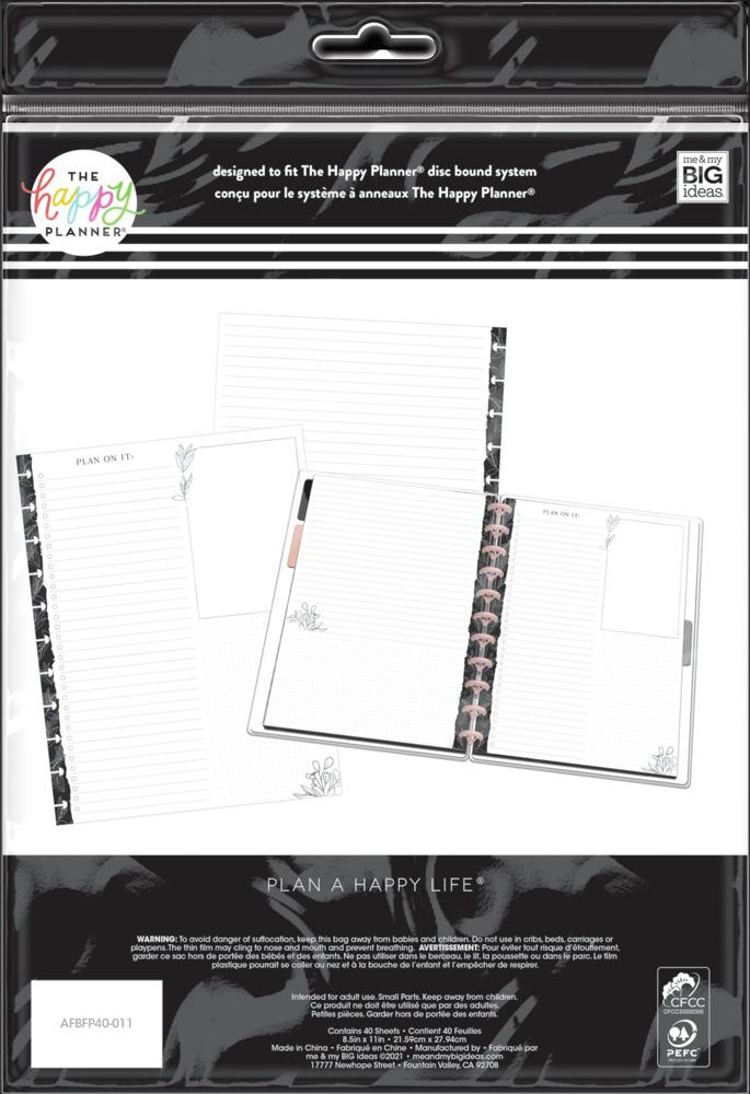 Black & White Florals Big Filler Paper