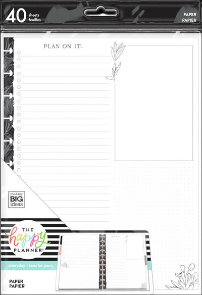 Black & White Florals Big Filler Paper