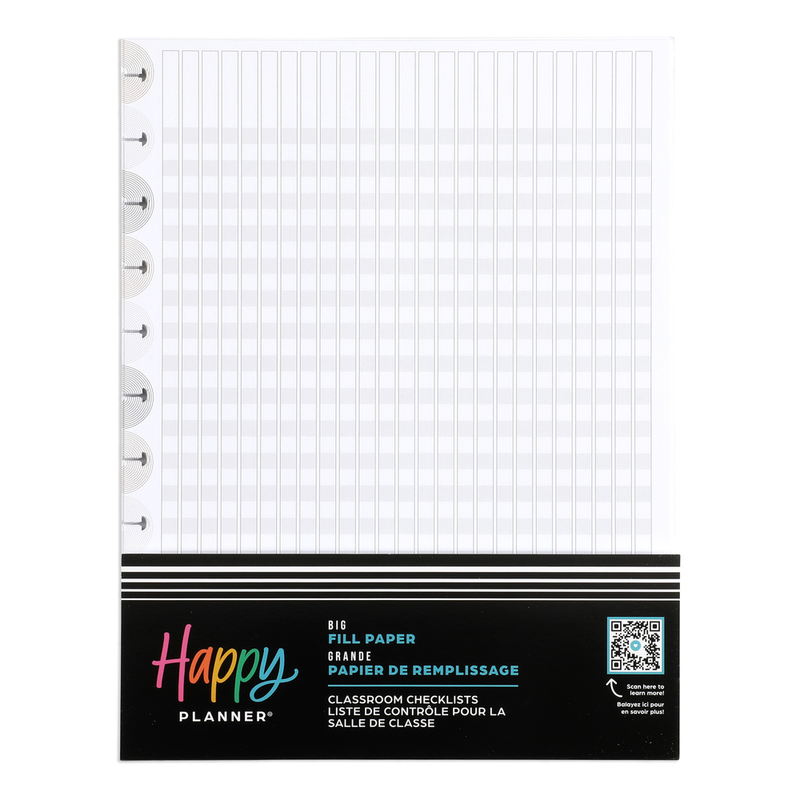 Realign Workbook Realign - Teacher Checklist Big Filler Paper - 40 Sheets – Happy Planner