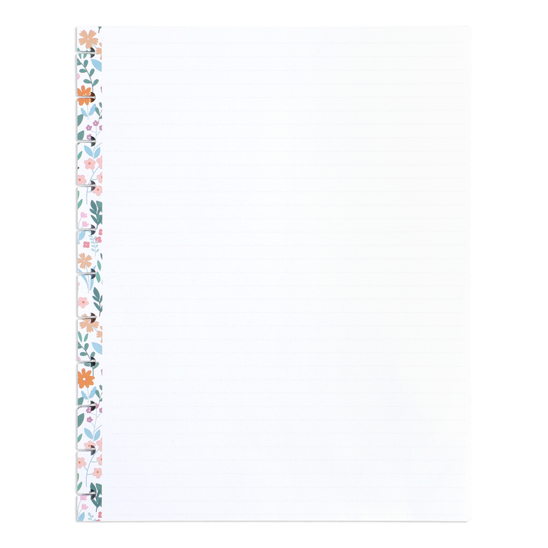 Cottagecore Florals - Dotted Lined Big Filler Paper - 40 Sheets