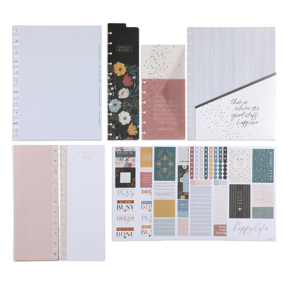 7 Options of Coordinated Planner Accessories Kit by Happy Planner