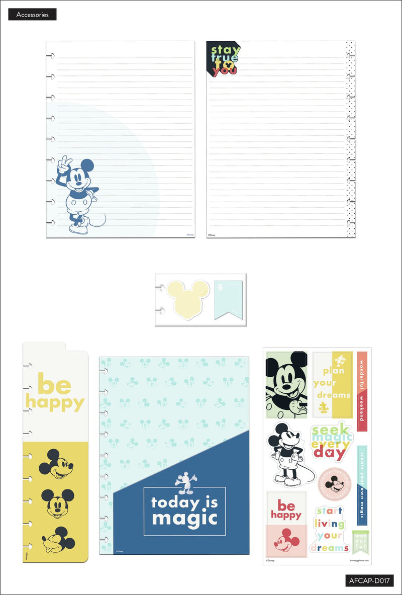 Colorblock Mickey Mouse Disney© Mickey Mouse Colorblock Accessory Pack – Happy Planner