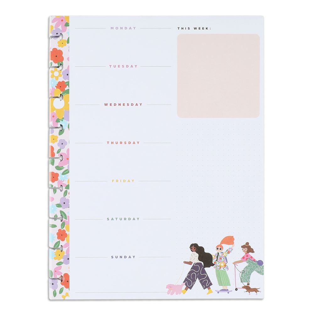 Groovin' & Movin' Block Notepad - Classic - 100 Sheets – Happy Planner