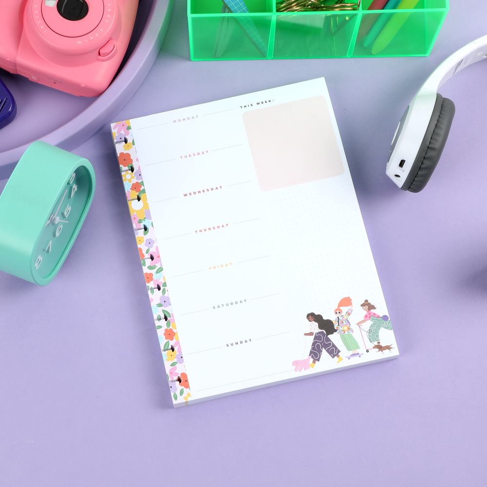 Groovin' & Movin' Block Notepad - Classic - 100 Sheets – Happy Planner