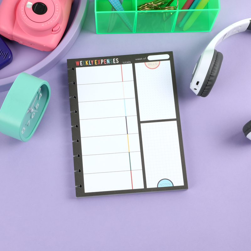 Bright Retro Budgeting Block Notepad - Classic - 100 Sheets – Happy Planner