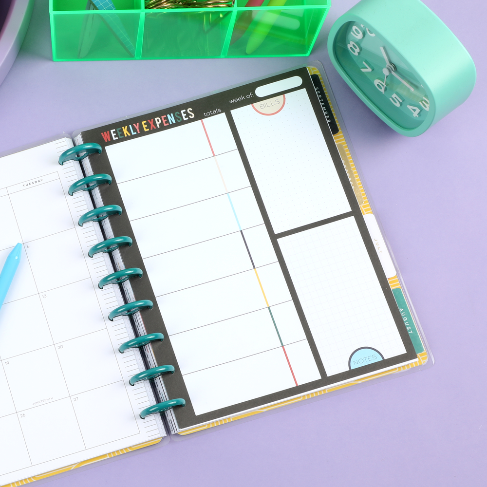 Bright Retro Budgeting Block Notepad - Classic - 100 Sheets – Happy Planner