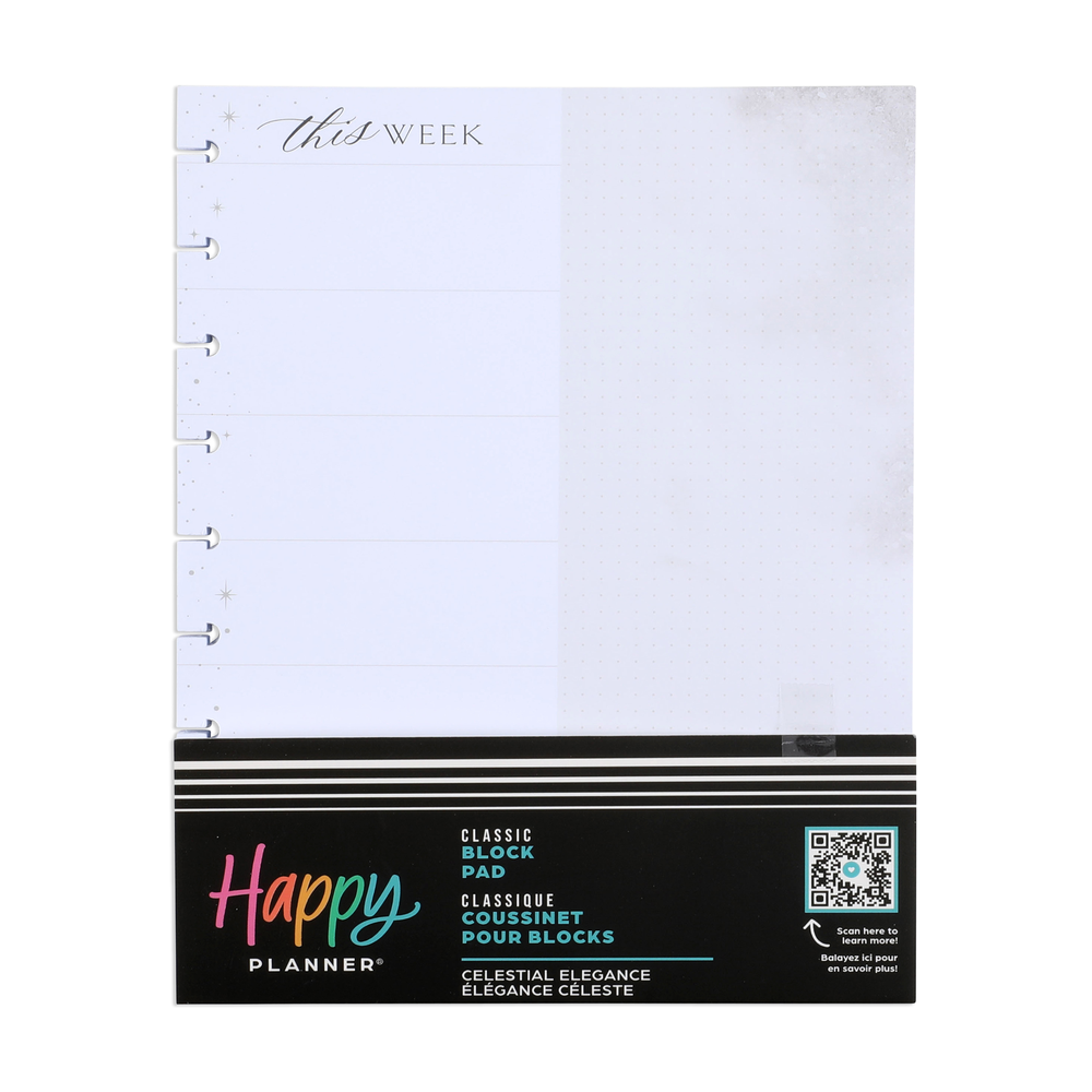 Celestial Elegance - Block Notepad - Classic - 100 Sheets – Happy Planner