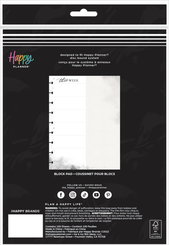 Celestial Elegance - Block Notepad - Classic - 100 Sheets – Happy Planner
