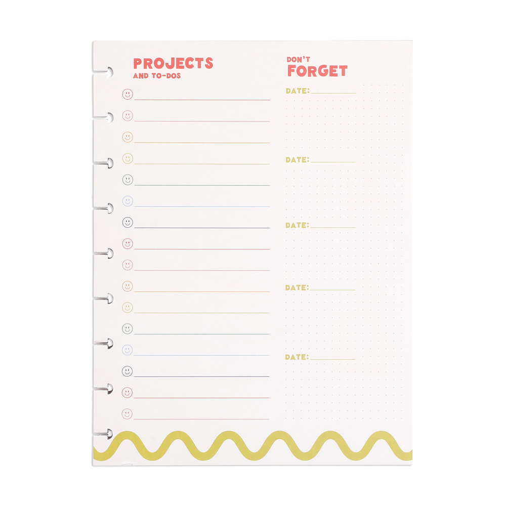 Happy Sheet Example Super Happy - Block Notepad - Classic - 100 Sheets – Happy Planner