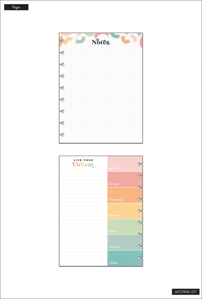 Everyday Colorful Notes Classic Filler Paper - 40 Sheets