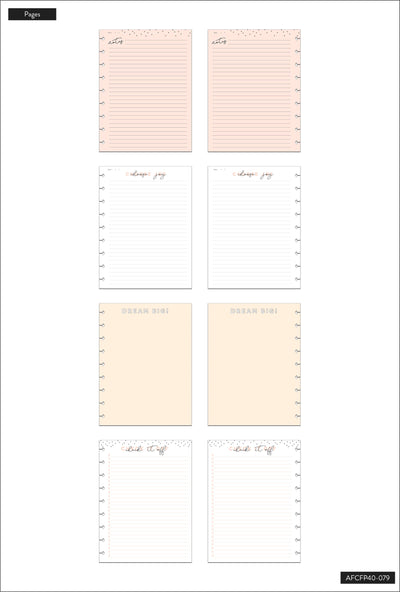 Everyday Essentials Neutrals Classic Filler Paper - 40 Sheets
