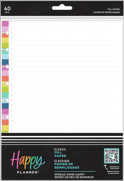 Spread Some Happy - Bullet List Classic Filler Paper - 40 Sheets