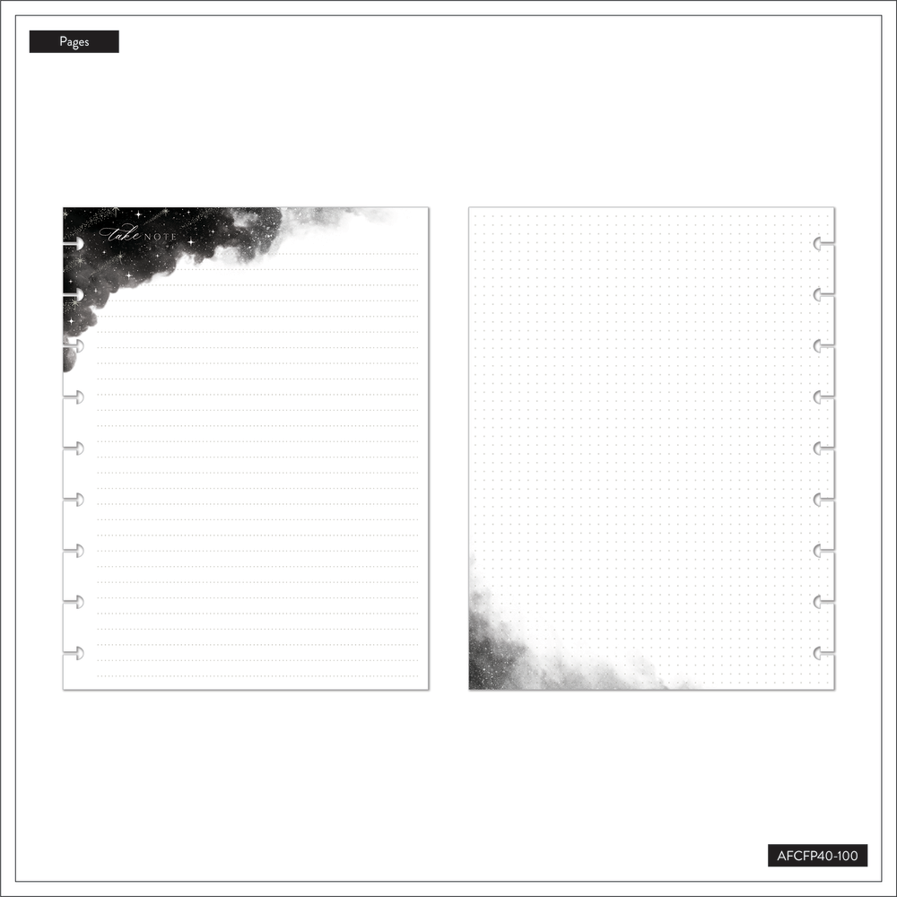 40 Line Paper Celestial Elegance - Dotted Lined Classic Filler Paper - 40 Sheets ...