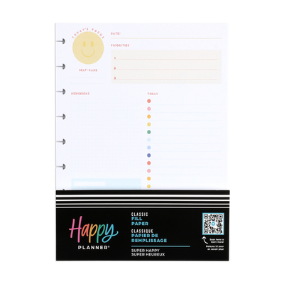 Super Happy - Dashboard Classic Filler Paper - 40 Sheets