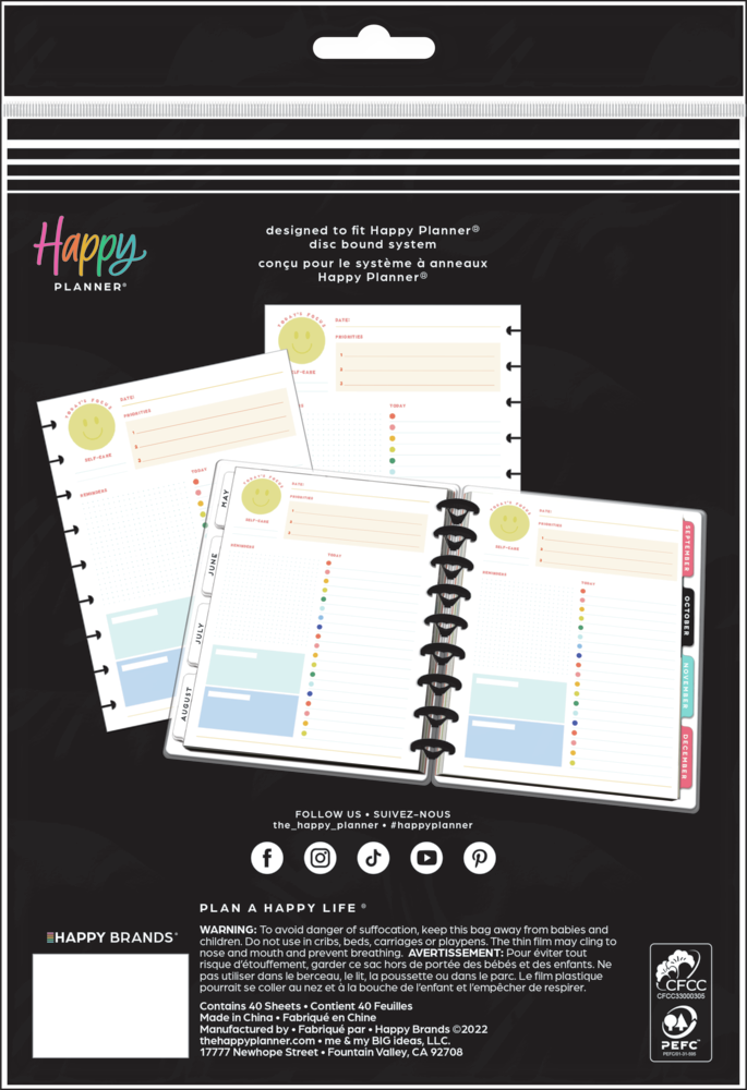 Happy Sheet Example Super Happy - Dashboard Classic Filler Paper - 40 Sheets – Happy Planner
