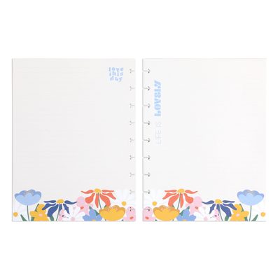 Fun Fleurs - Dotted Lined Classic Filler Paper - 40 Sheets