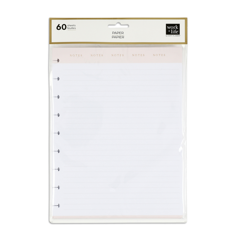 60 Backing Paper Work + Life Neutral Modernist Classic Filler Paper - Lined Paper - 60 ...