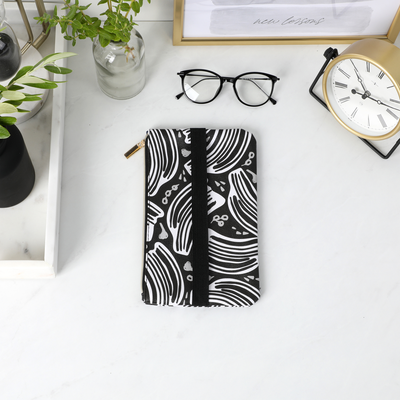 Classic Banded Pen Pouch - Funky Abstracts