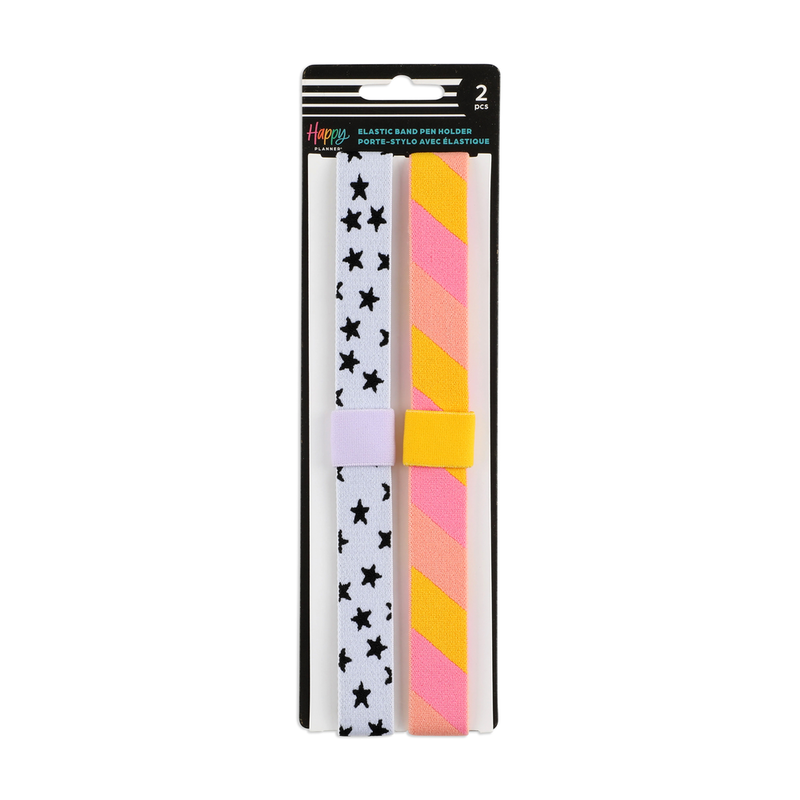 Happy Brights - Elastic Band Pen Holder - 2 Pack