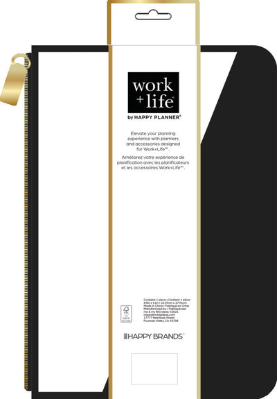 Work + Life Minimalist Pen Pouch - Black