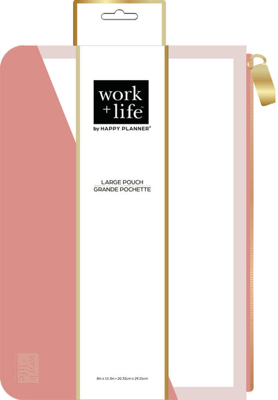 Work + Life Minimalist Pen Pouch - Pink