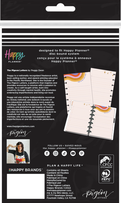 Love is Love Happy Planner x The Pigeon Letters - Checklist Mini Filler Paper - 40 Sheets