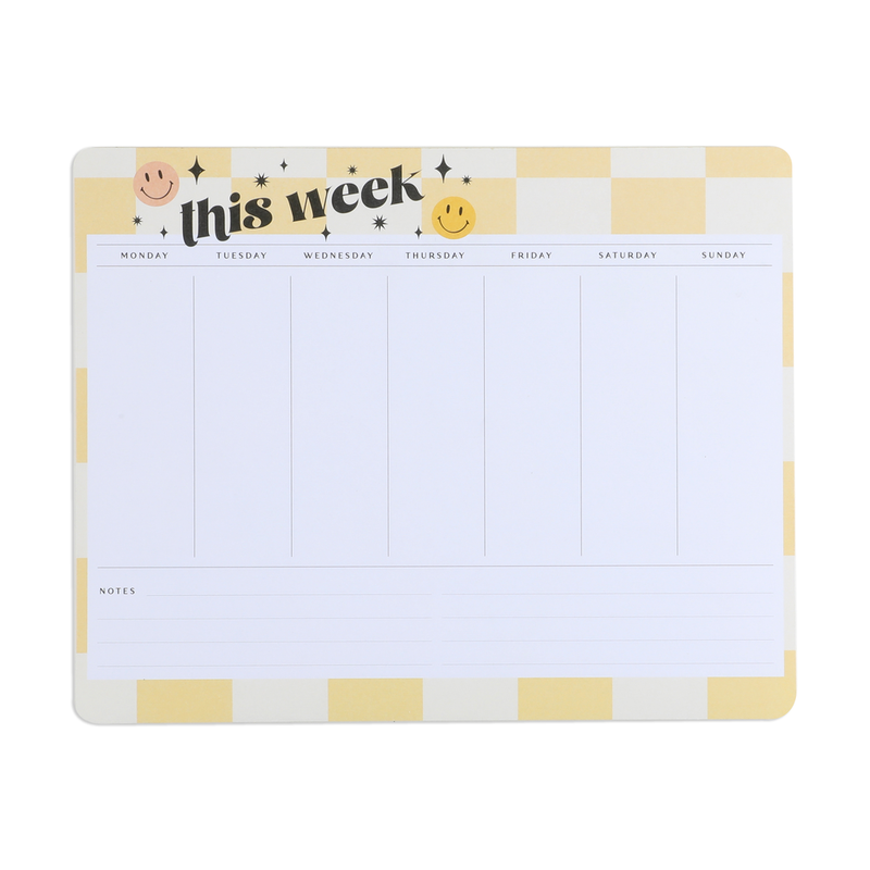 Smiley Face - Weekly Notepad & Mouse Pad – Happy Planner