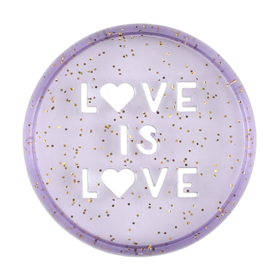 Love is Love Happy Planner x The Pigeon Letters - Cutout Medium Disc Set - Plastic Multicolor Glitter