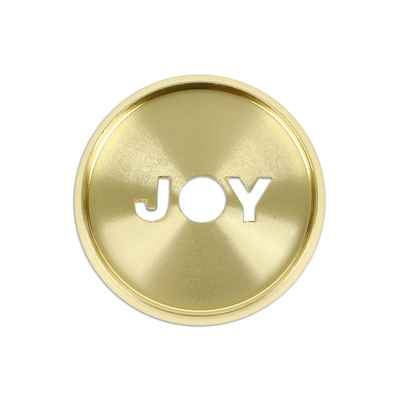 Joy Cutout Medium Metal Discs - Gold